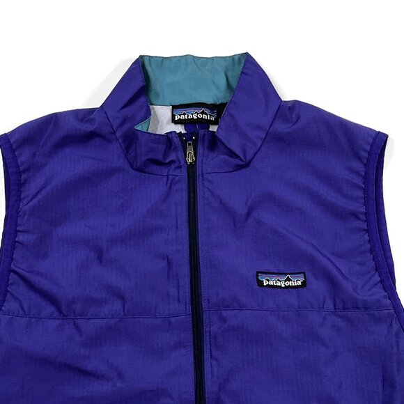 Patagonia Puffball Vest Full Zip Purple Womens Medium‎ Windbreaker Light Vintage - Picture 2 of 7